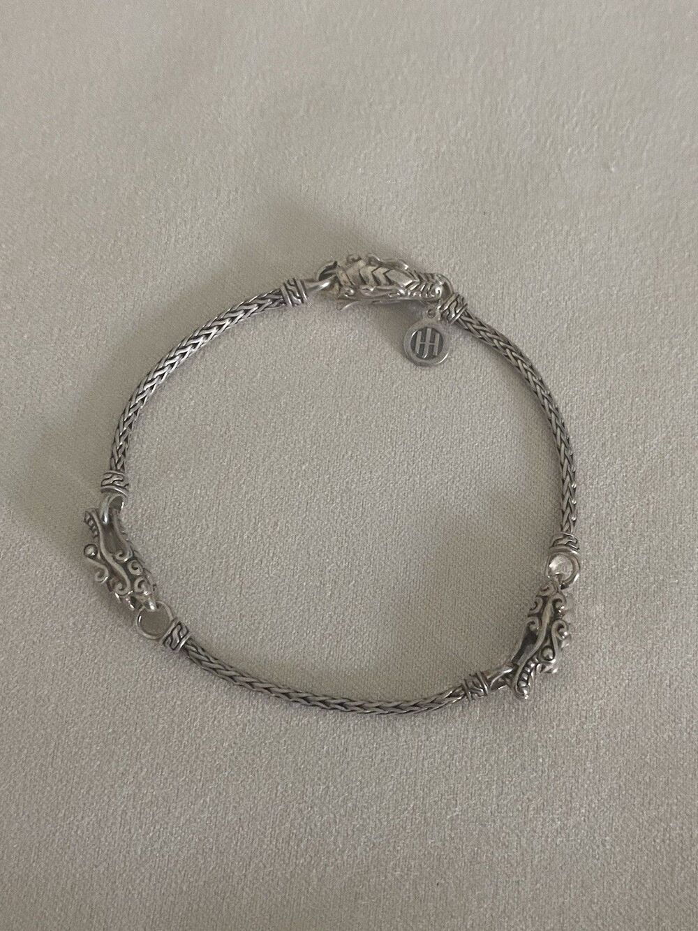 John Hardy Sterling Silver Naga Bracelet 7”